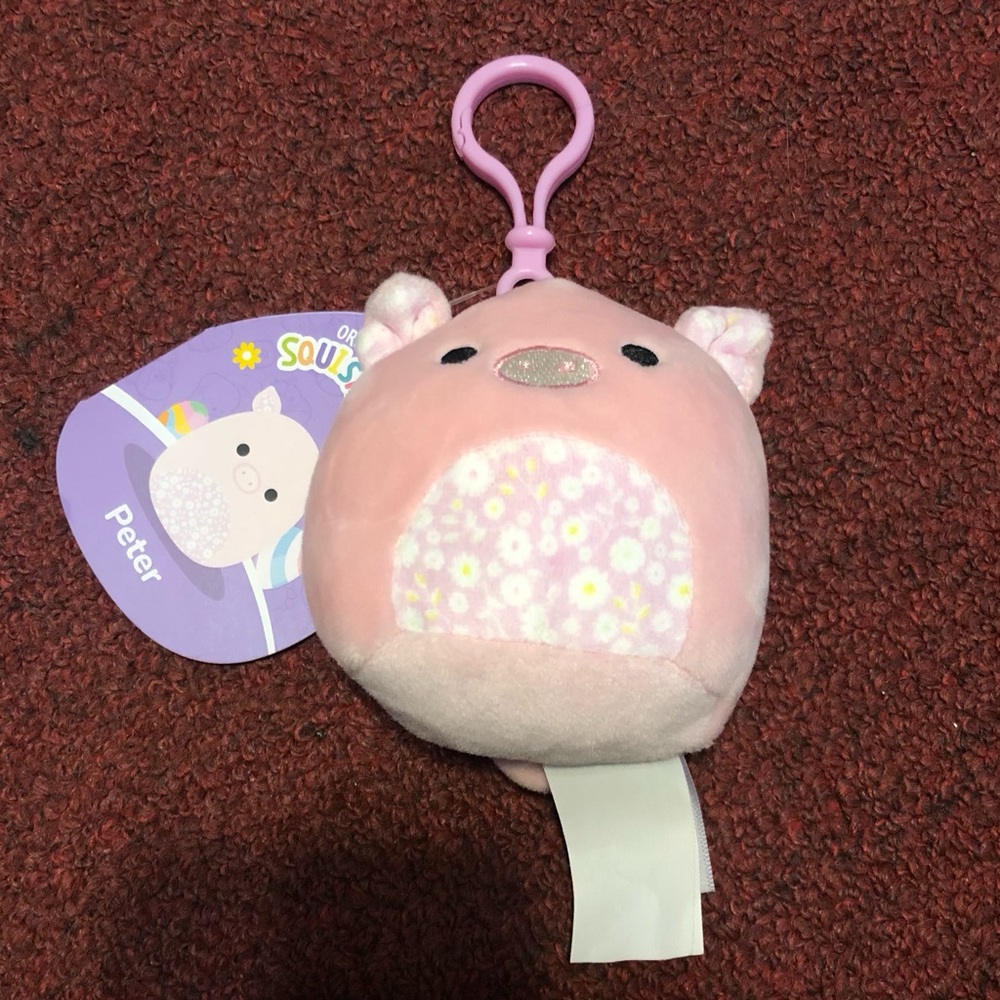 Squishmallows Peter the Pig 3” Clip Stuffed Plush